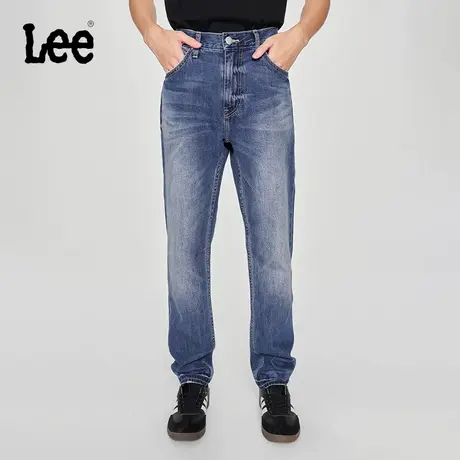Lee25春夏新品中腰日常经典五袋款蓝色男牛仔裤休闲潮流LMB1007图片