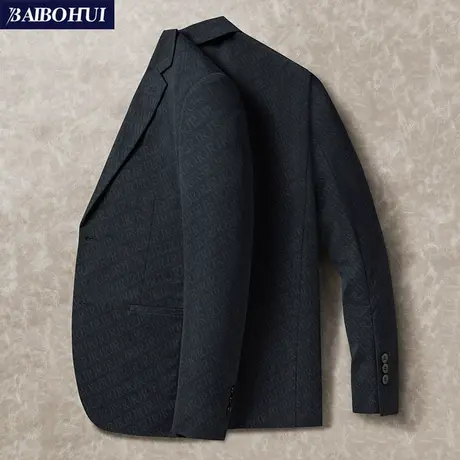 春季男士休闲西装外套时尚韩版小西服男2023年新款修身薄单件上衣商品大图