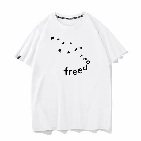 秀洛freedom许巍自由 仗剑走天涯夏季新款纯棉短袖T恤男女情侣装商品大图