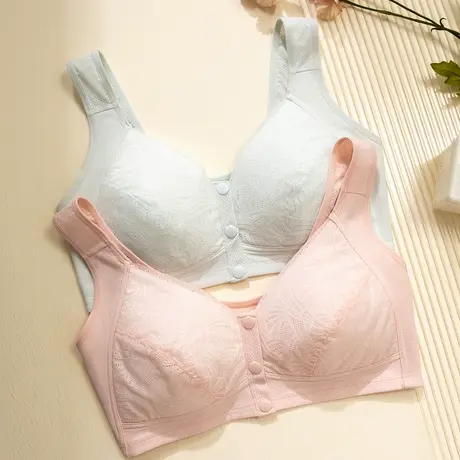 顶瓜瓜轻薄杯文胸女士夏季薄款透气双肩带前开扣文胸25年新顶呱呱图片