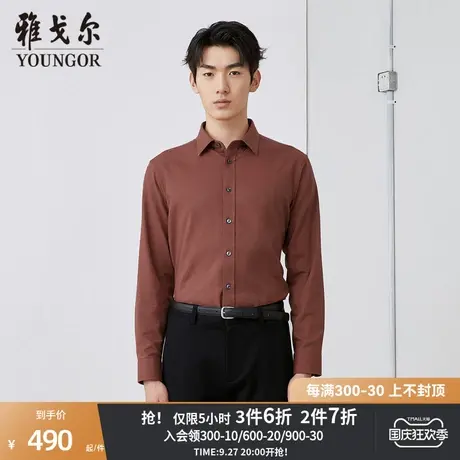 【商场同款】雅戈尔男士衬衫秋冬新款官方商务休闲长袖衬衫S3907商品大图