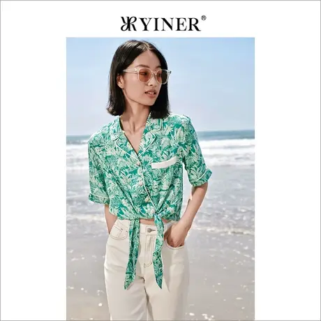 YINER音儿专柜女装2022夏季新款衬衫8C32230680商品大图
