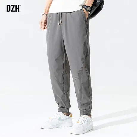 男士灰色运动裤男春夏款高街裤子休闲百搭男裤2023新款美式束脚裤商品大图