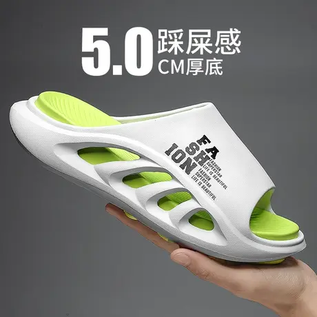 拖鞋男夏季潮牌外穿防滑防臭休闲凉拖耐磨软底运动踩屎感沙滩凉鞋商品大图