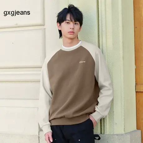gxg.jeans男装2023年冬季新款圆领卫衣JFD13100041图片