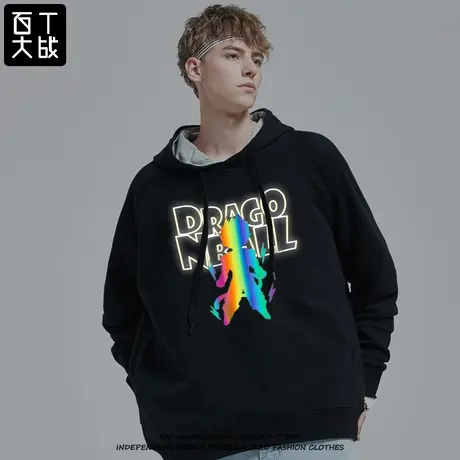 chic港味卫衣男韩版潮流宽松七龙珠连帽春秋薄款2021年新款衣服女图片