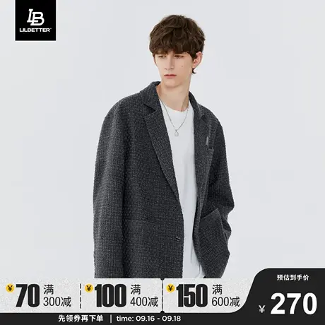 Lilbetter小香风西装秋新款男装高级感潮流夹克宽松帅气西服外套商品大图