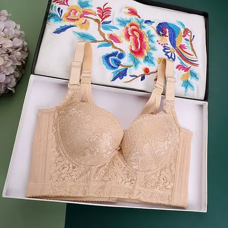 内衣女小胸平胸专用显大聚拢软钢圈收副乳防下垂新款2022爆款文胸商品大图