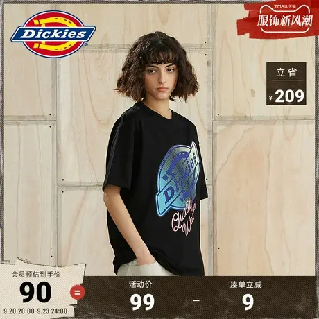 Dickies商场同款T恤 工装灵感 男春夏酷炫彩渐变大Logo上衣T恤商品大图