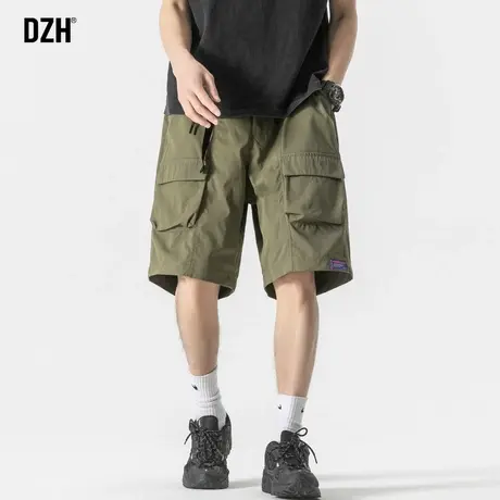 男士美式工装短裤休闲宽松冰丝裤子大裤衩速干裤男款五分裤男夏季商品大图