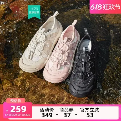 骆驼女鞋2025夏季新款户外运动鞋女涉水溯溪鞋百搭增高复古休闲鞋商品大图