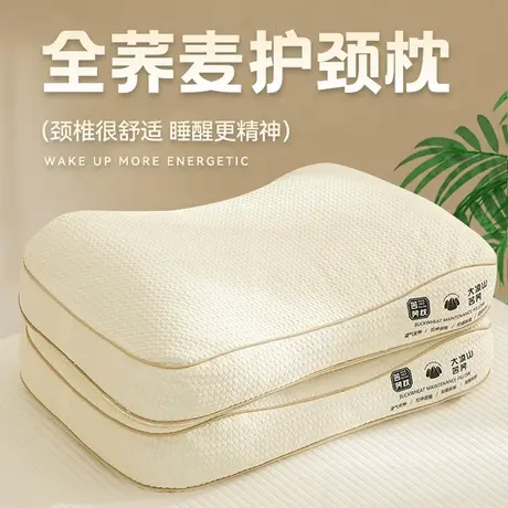 大凉山荞麦皮枕头2025新款枕头套枕芯一套护颈椎助睡眠单人一只装商品大图