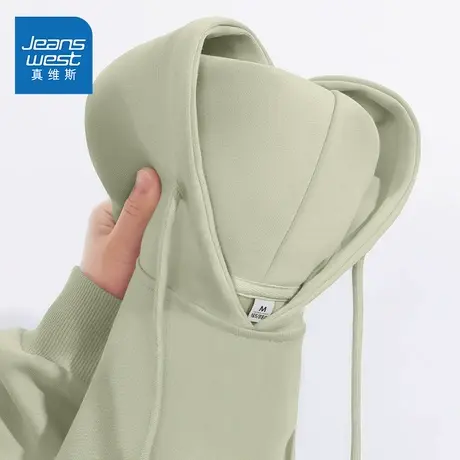 NOE真维斯连帽卫衣女2025新款春秋季爆款青少年薄款宽松上衣外套商品大图
