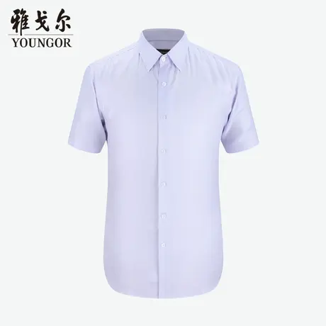 雅戈尔奥莱 商场同款男士短袖衬衫新款官方正品商务休闲短袖衬衫商品大图