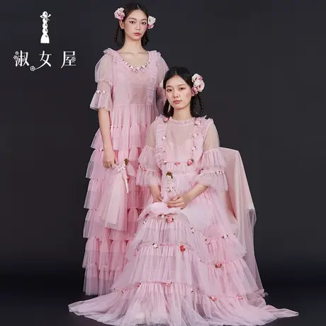 淑女屋官方旗舰店冬季新品小婚纱蛋糕裙公主裙连衣裙图片