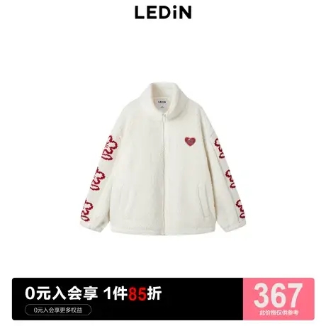 乐町甜美奶fufu毛毛厚外套女2023春季新款C1AED1101图片