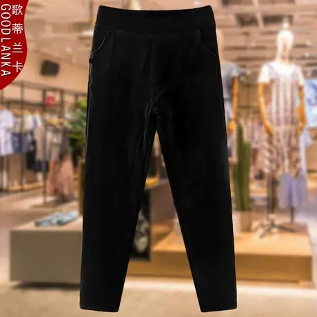 大码中老年胖妈妈冬季棉裤女宽松时尚加厚保暖外穿老寒腿奶奶棉裤图片