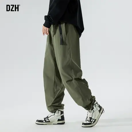 男士冲锋束脚裤子男款美式高街2024新款宽松休闲裤男款运动裤秋季商品大图