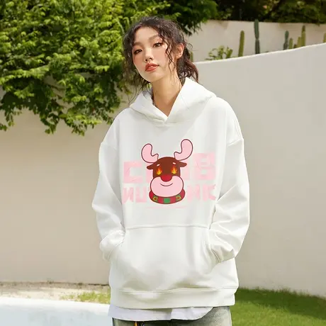 Nuthink保暖420g重磅潮牌帽子卫衣男宽松oversize情侣款春季帽衫商品大图