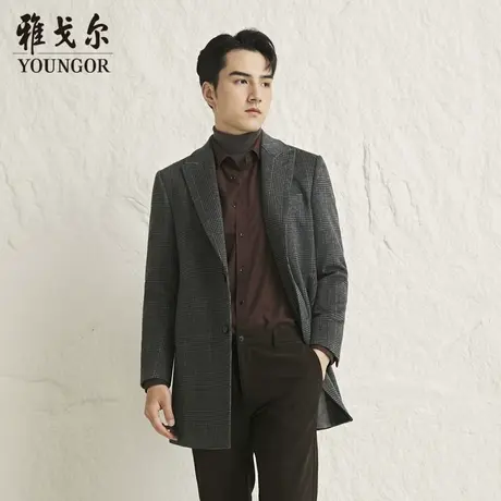 【商场同款】雅戈尔男士大衣秋冬新款官方商务休闲羊毛大衣外套男图片