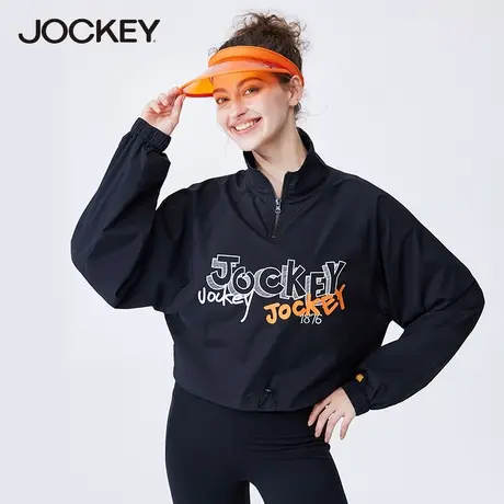 jockey女士轻薄外套印花休闲家居服亲肤透气防晒上衣简约运动女装图片