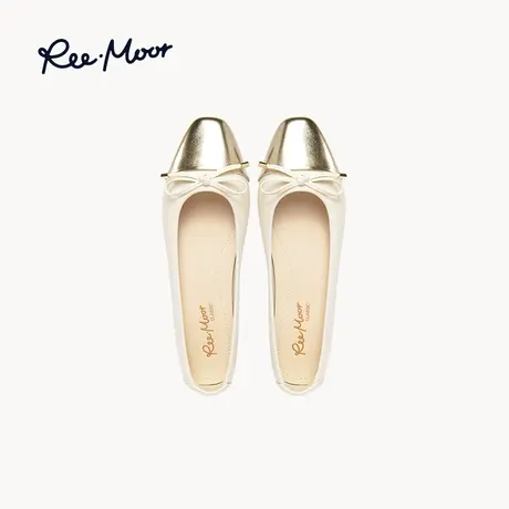 REEMOOR睿慕2025年春夏新款小香风浅口单鞋舒适软底拼色低跟鞋女图片