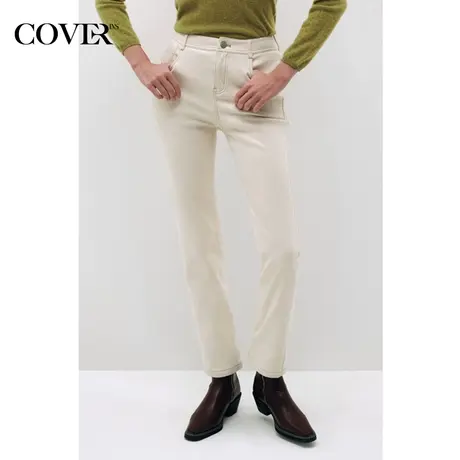 【昕怡粉丝专享】恩裳COVER冬季保暖洗水棉抗皱休闲烟管裤图片