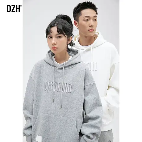 情侣连帽卫衣男春秋美式上衣2024年春季新款休闲外套男士衣服帽衫商品大图