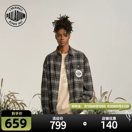 【檀健次同款】PALLADIUM帕拉丁男士休闲时尚拼色衬衫外套108912图片