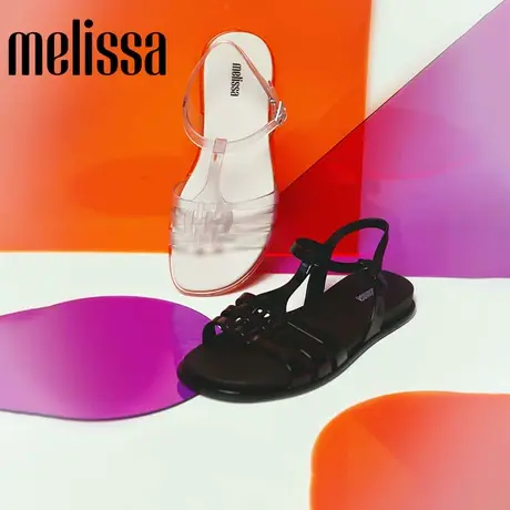 Melissa梅丽莎新品时尚编织女士果冻透明镂空凉鞋33711商品大图