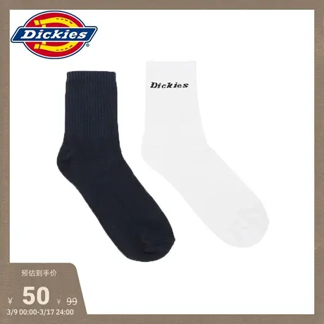 Dickies 工装 纯色logo袜子图片