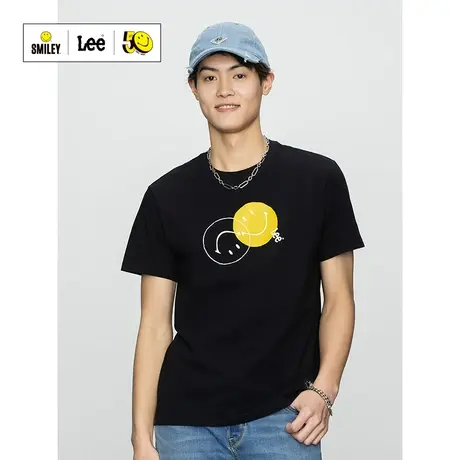 Lee Smiley联名22春夏新品标准印花多色男短袖T恤LMT001568图片