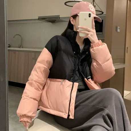 唐狮羽绒服女短款冬季新款爆款冬装外套小个子时尚好看面包服商品大图