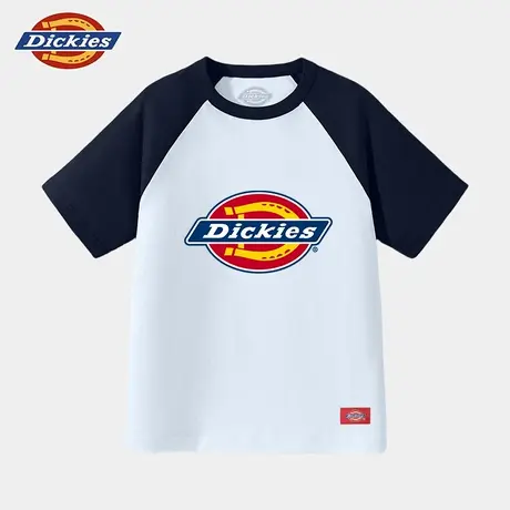 Dickies童装男童短袖t恤儿童撞色插肩袖半袖男孩夏季纯棉体恤潮A商品大图