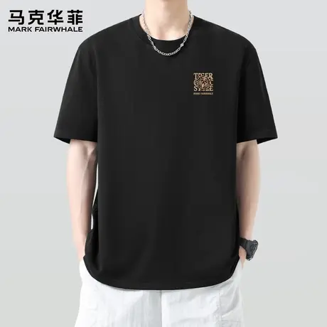 马克华菲三防短袖男款2025新款夏季潮牌男生衣服男士休闲纯棉t恤X图片