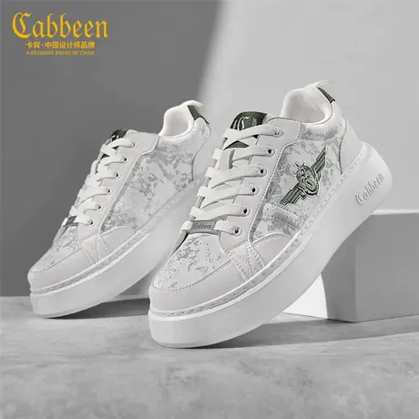 Cabbeen/卡宾卡宾男鞋秋季新款百搭软底舒适厚底运动鞋休闲板鞋商品大图
