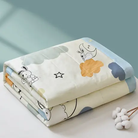 恒源祥全棉棉花夏被纯棉单双人夏凉被空调被夏季透气薄被子可水洗商品大图