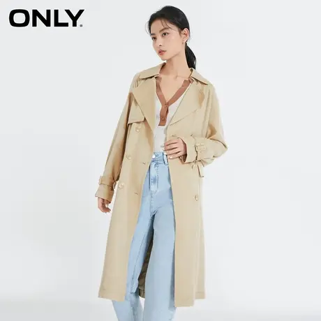 ONLY奥莱夏季时尚职场风中长款宽松气质风衣外套女商品大图
