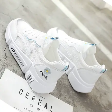 小白鞋女夏季薄款网鞋透气网面夏款女鞋轻便软底休闲板鞋百搭鞋子商品大图