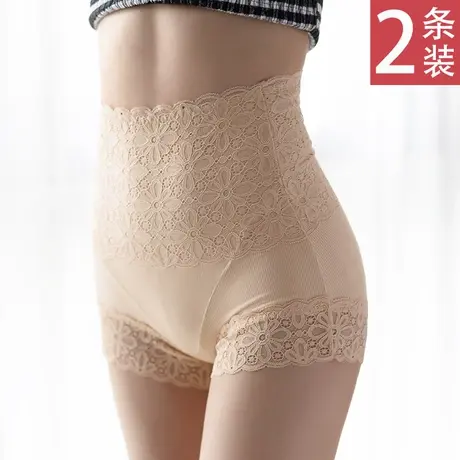 安全裤内裤二合一女防走光打底裤夏大码胖mm不卷边薄款蕾丝纯棉裆商品大图