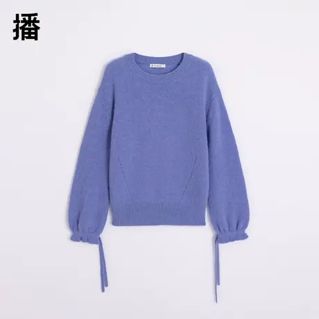 播冬季柔软舒适简约可爱温柔羊驼毛毛衫图片