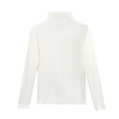 时尚气质半高领T恤打底2023年秋季新款淑女温柔显瘦通勤百搭上衣商品大图