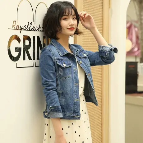 牛仔外套女春秋短款新款韩版修身显瘦学生长袖牛仔服上衣潮69图片