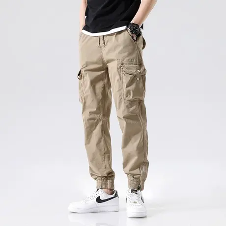 百搭男士工装长裤男夏薄款工装裤纯色时尚男士裤子夏季薄款男裤商品大图