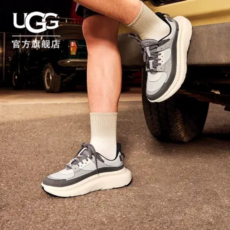 UGG春季男士舒适低帮厚底系带圆头跑步运动时尚休闲鞋 1127111商品大图