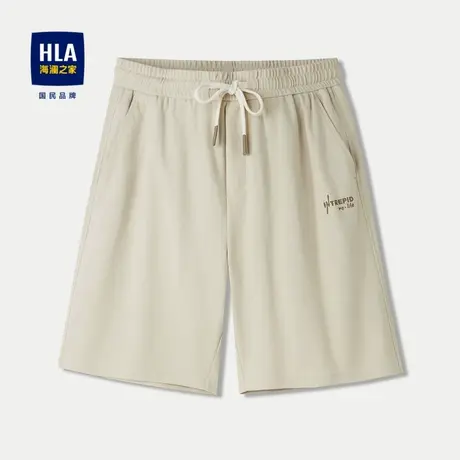 HLA/海澜之家抽绳系带休闲中裤24春夏新时尚运动风舒适有型裤子男商品大图