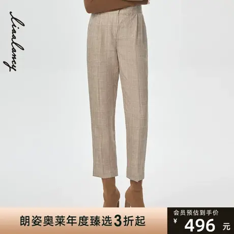 朗姿奥莱特价春季新款女士西装裤线下商场同款商品大图