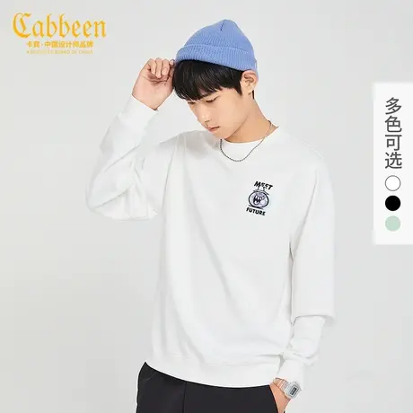 Cabbeen卡宾潮流涂鸦风刺绣卫衣男女同款A商品大图