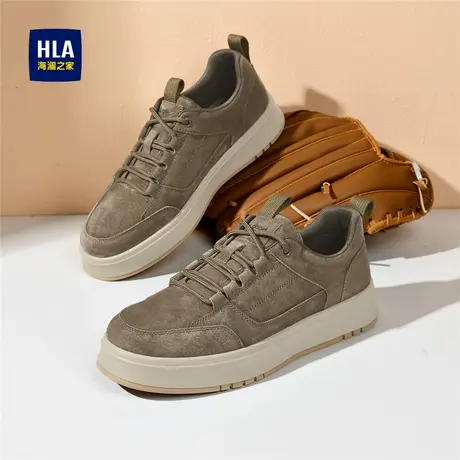 HLA/海澜之家男鞋新款秋季时尚百搭厚底休闲板鞋潮流运动舒适户外商品大图
