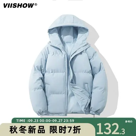 VIISHOW棉衣男冬季新款短款宽松立领加厚棉服休闲oversize外套男商品大图